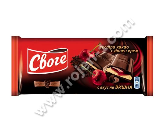 Своге екстра какао с вкус на вишна 90 г